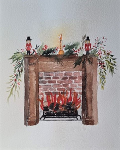 Christine M. The night before Christmas, watercolour. 12.20.jpg
